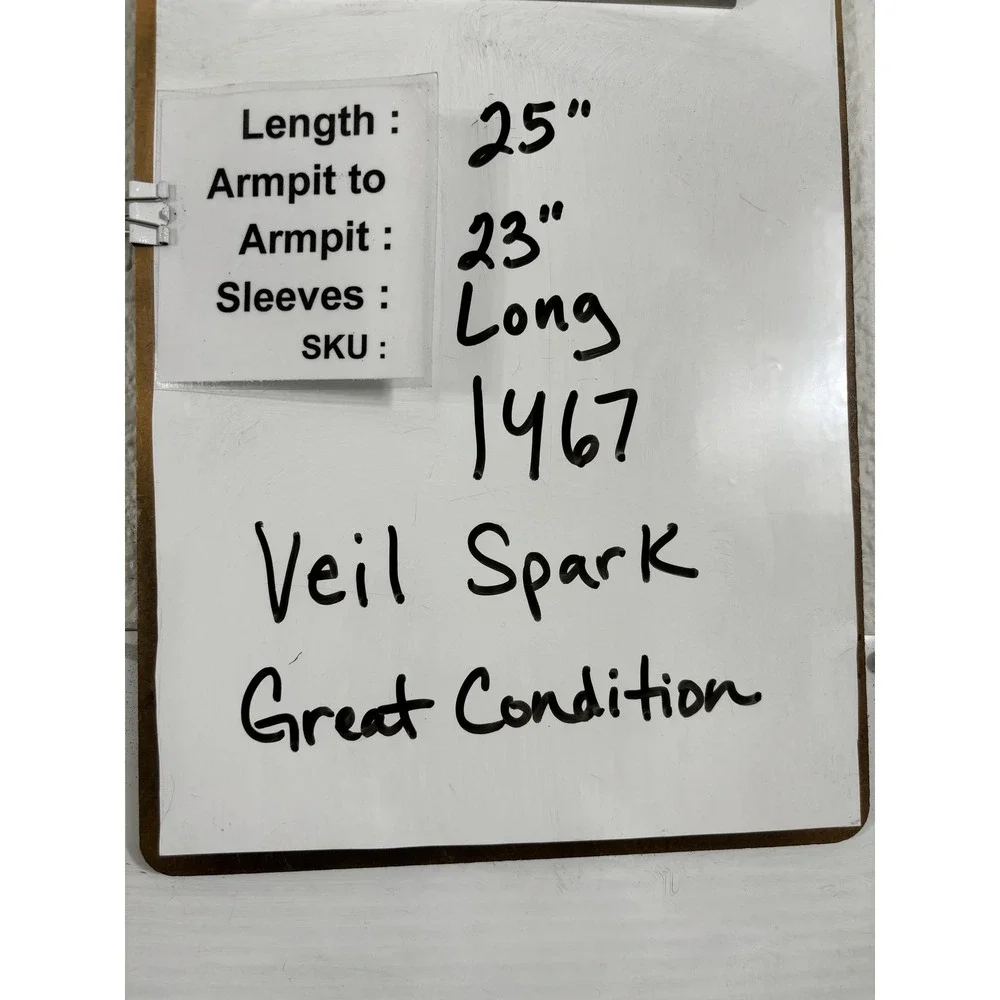 Veil Pullover Mens XL Black Spark‎ Quarter Zip Performance Athletic Top Stretch